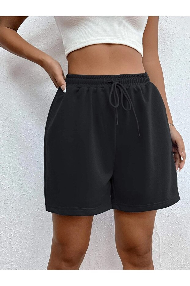 Black Short Basic Shorts - 4