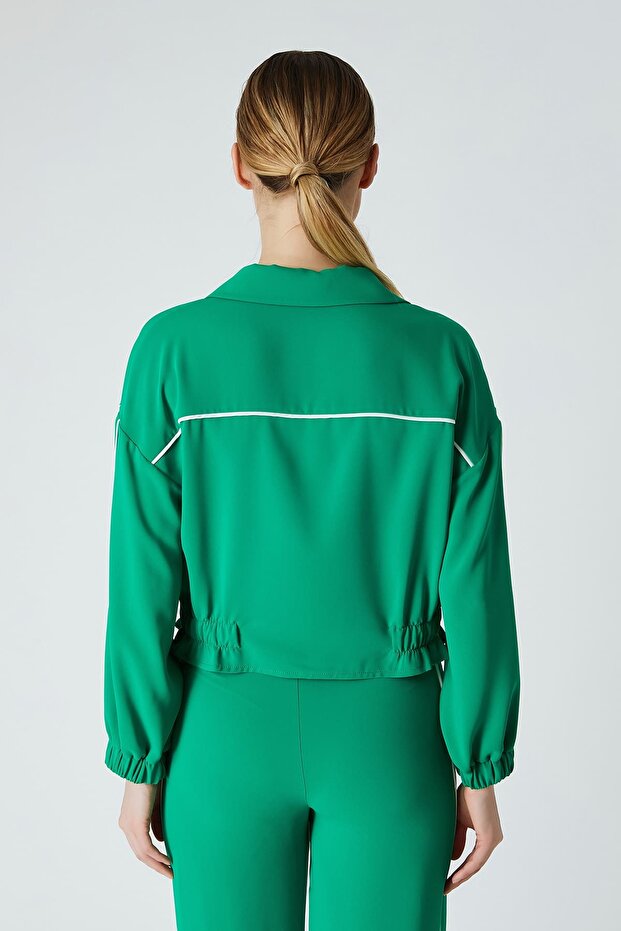 Kontrast biyeli gömlek - 2