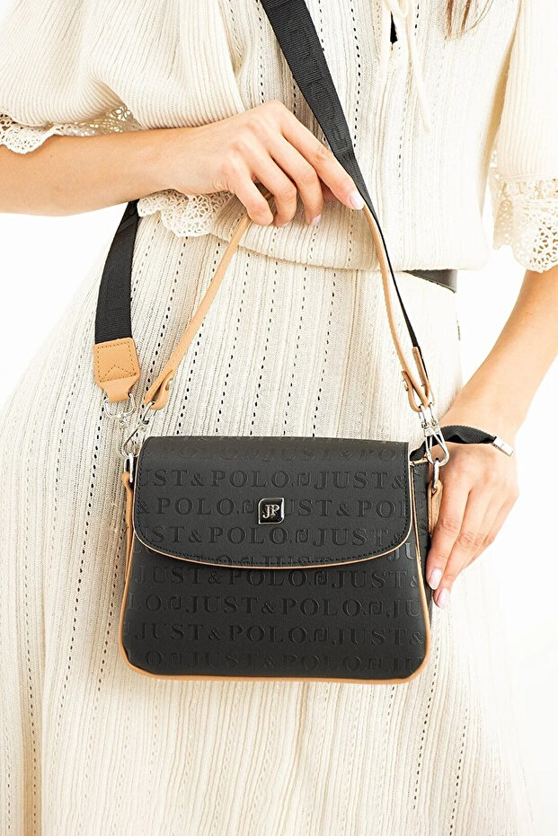 Women's 4-Compartment Long Crossbody Hand & Shoulder Bag