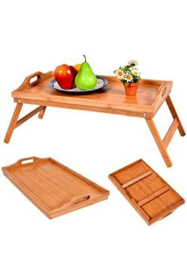 Bamboo Wooden Folding Leged Tray Enjoyment Tray Bed Breakfast Tray