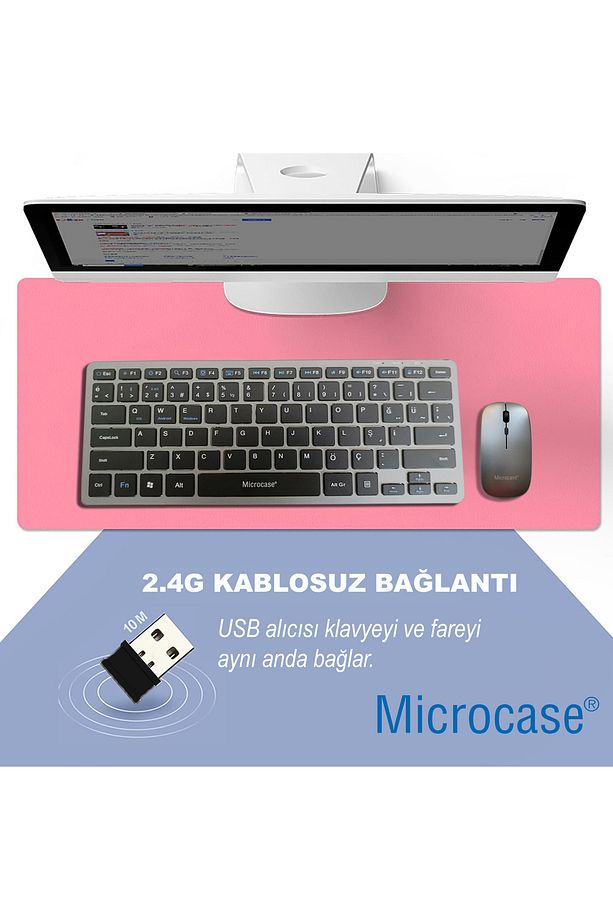 2in1 Kablosuz ve Bluetooth Türkçe Klavye Mouse Set Şarjlı - AL4285 - 5