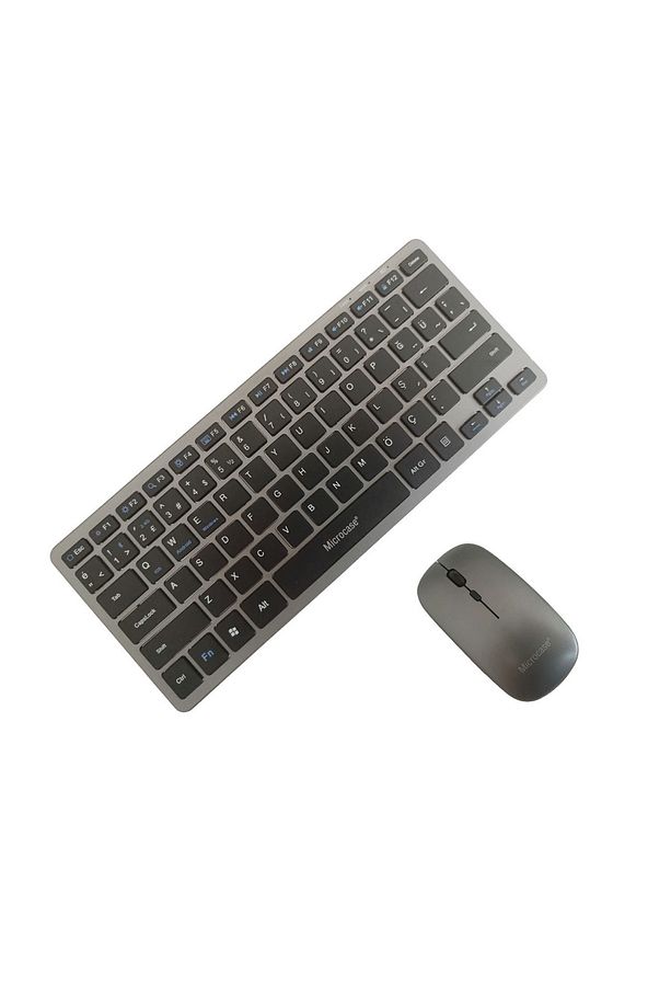 2in1 Kablosuz ve Bluetooth Türkçe Klavye Mouse Set Şarjlı - AL4285 - 1