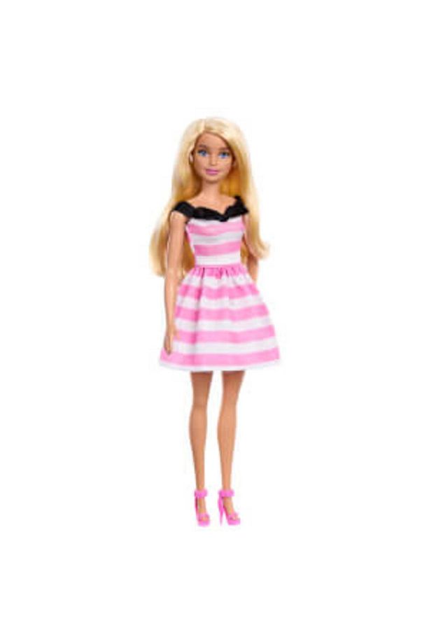 ( OYUNCAK ) Barbie 65.Yıl Özel Pembe Elbiseli Bebek HTH66  (  1  ADET  ) - 1