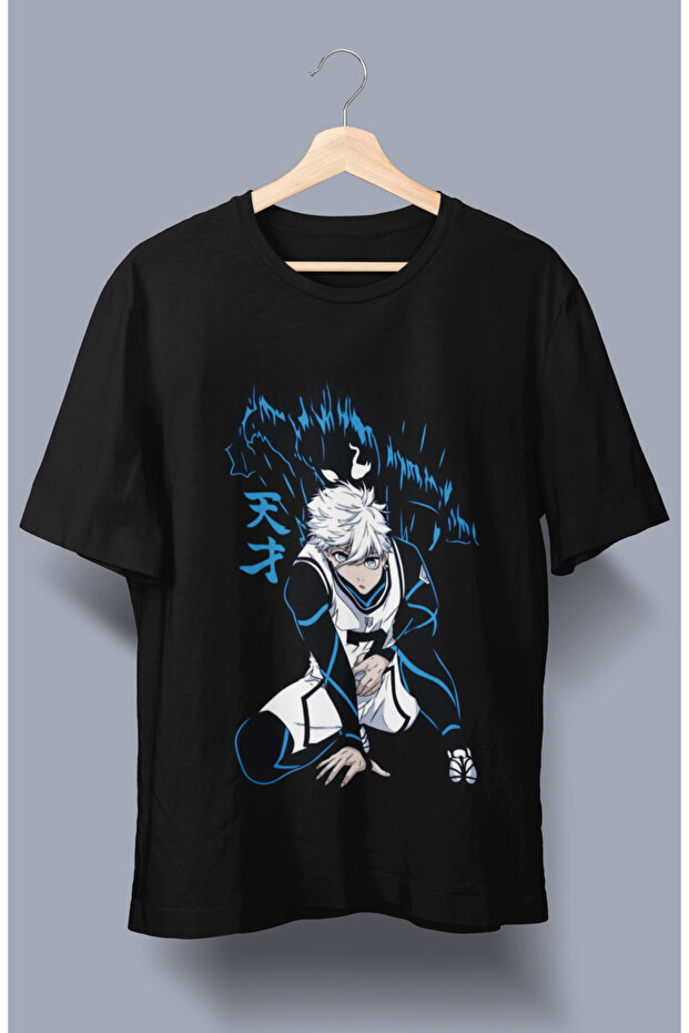 Oversize Blue Lock Seishiro Nagi T-shirt, Unisex Anime Printed T-shirt