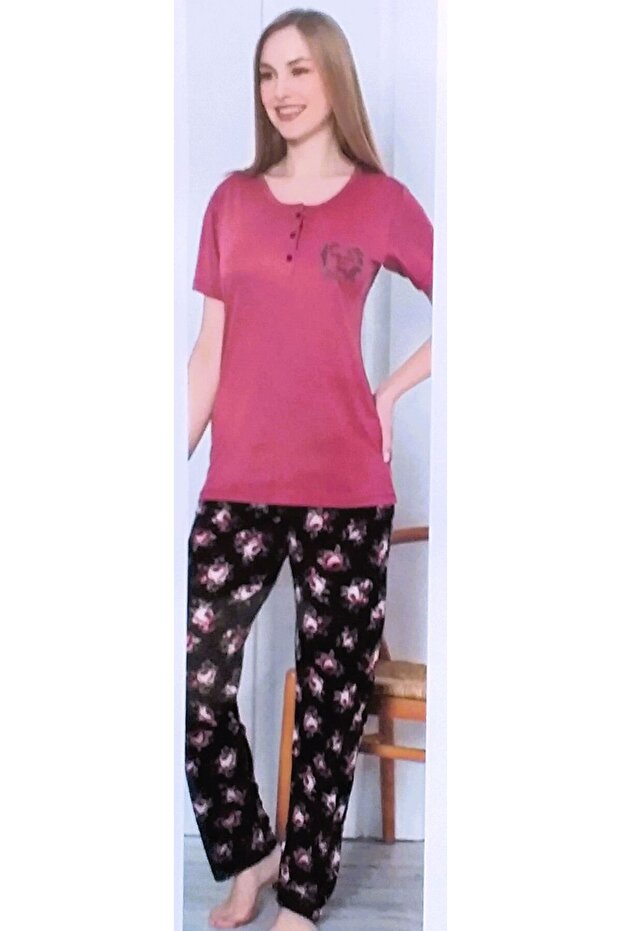 Bamboo Short Sleeve Women's Pajama Set SHADOW