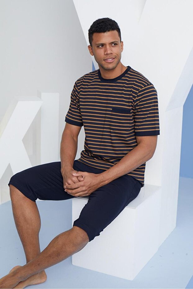 طقم كابري موديل 2058 برقبة دائرية - 1