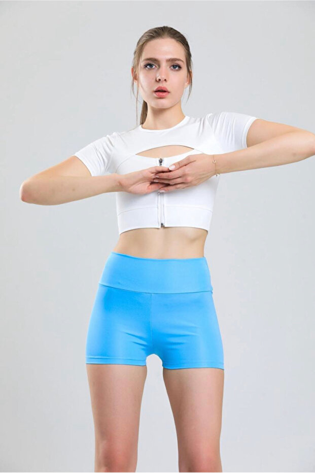 kadın boxer şort yüksek bel iç göstermez - 1