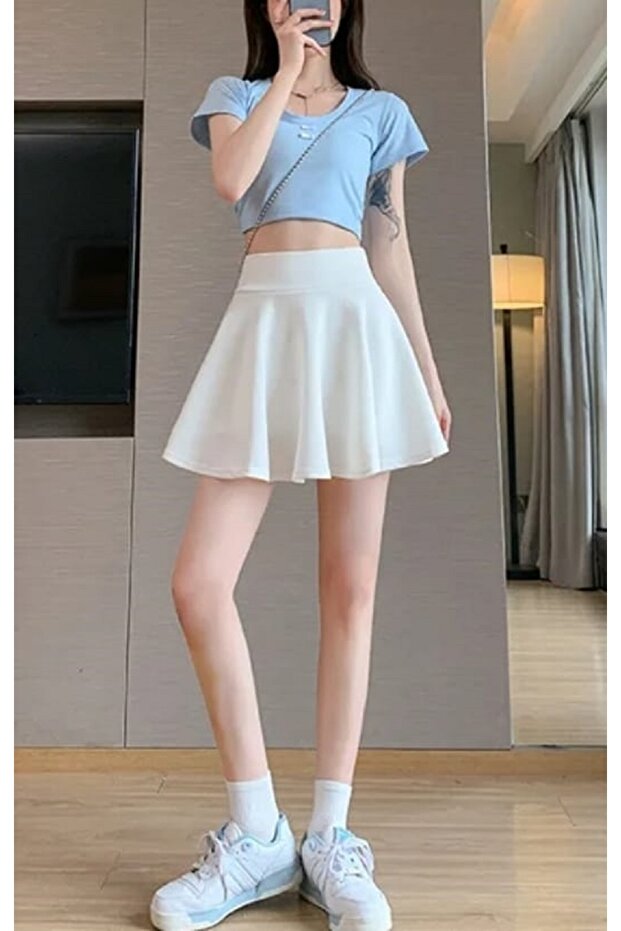 Kiszélesedő szoknya, A-vonalú szoknya, Repülési szoknya, Rövid szoknya, Rövid miniszoknya, Teniszszoknya, Röplabda szoknya - 3