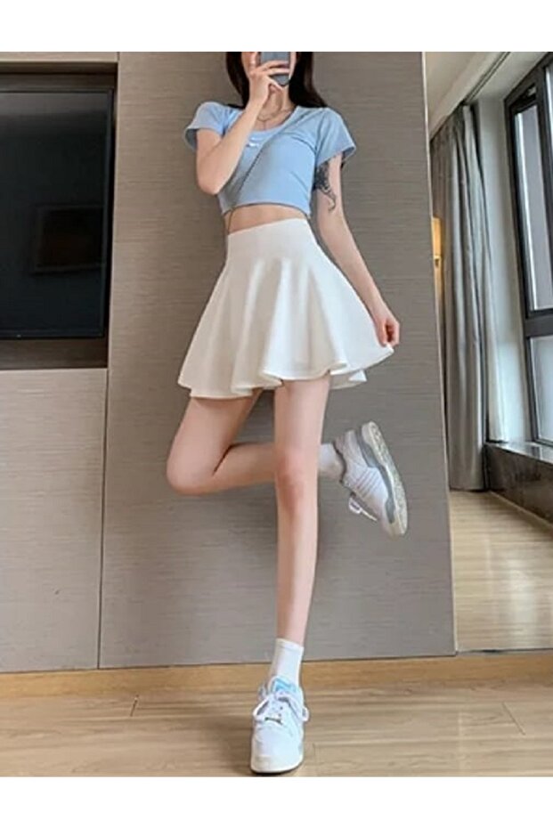 Kiszélesedő szoknya, A-vonalú szoknya, Repülési szoknya, Rövid szoknya, Rövid miniszoknya, Teniszszoknya, Röplabda szoknya - 2