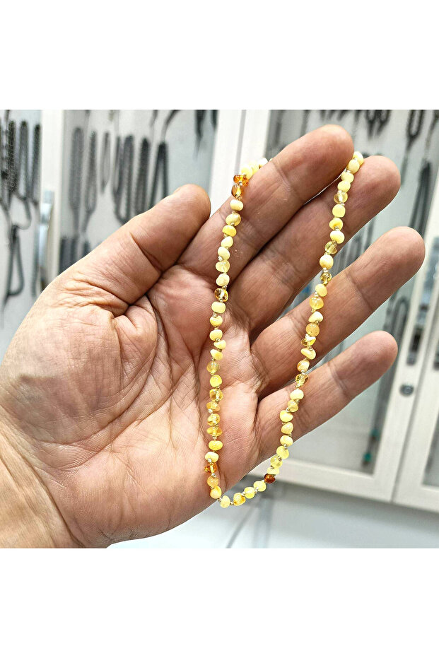 Certified Lithuanian Drop Amber Baby Necklace 33 cm