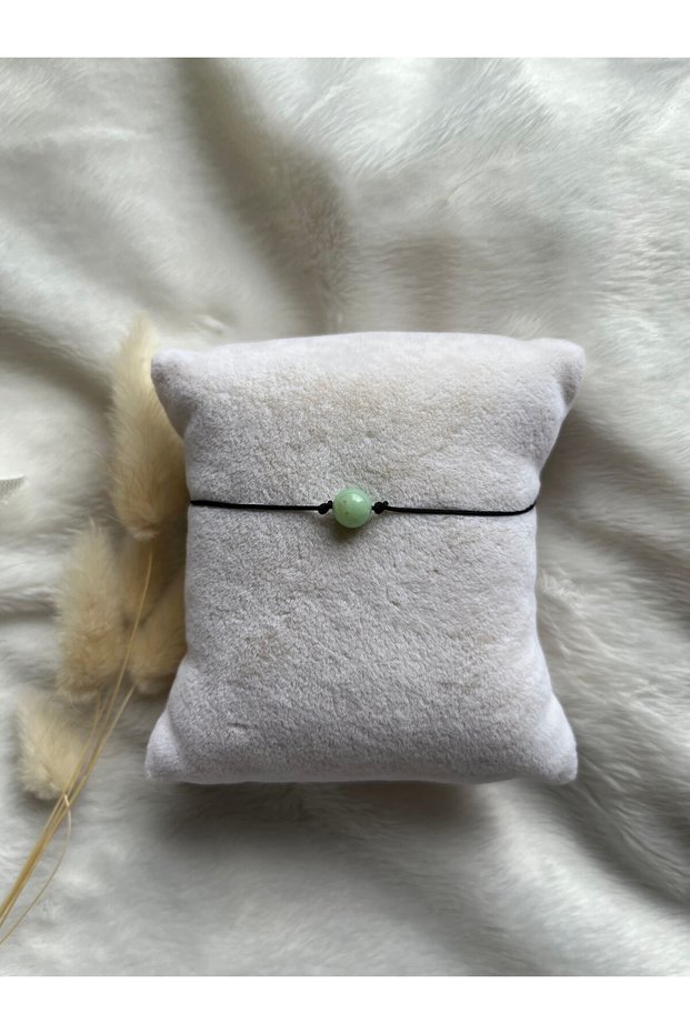 Chrysoprase Natural Stone Handmade Rope Bracelet