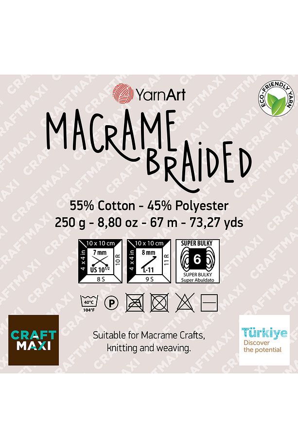 Macrame Braıded - Makrome El Örgü Ipi Bebe Mavisi-760 - 2