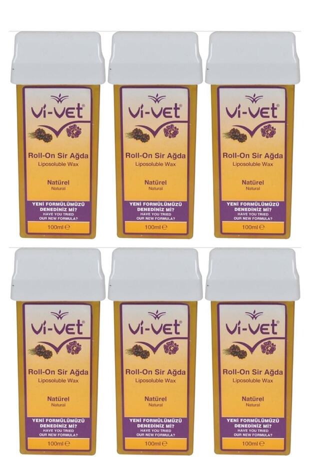 Vivet Natural Kartuş Sir Ağda 100 ml 6'lı Set - 1