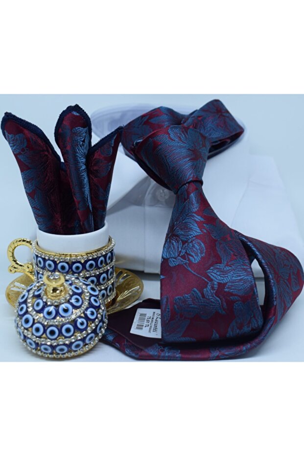 Mikro Mendilli Kravat - 5