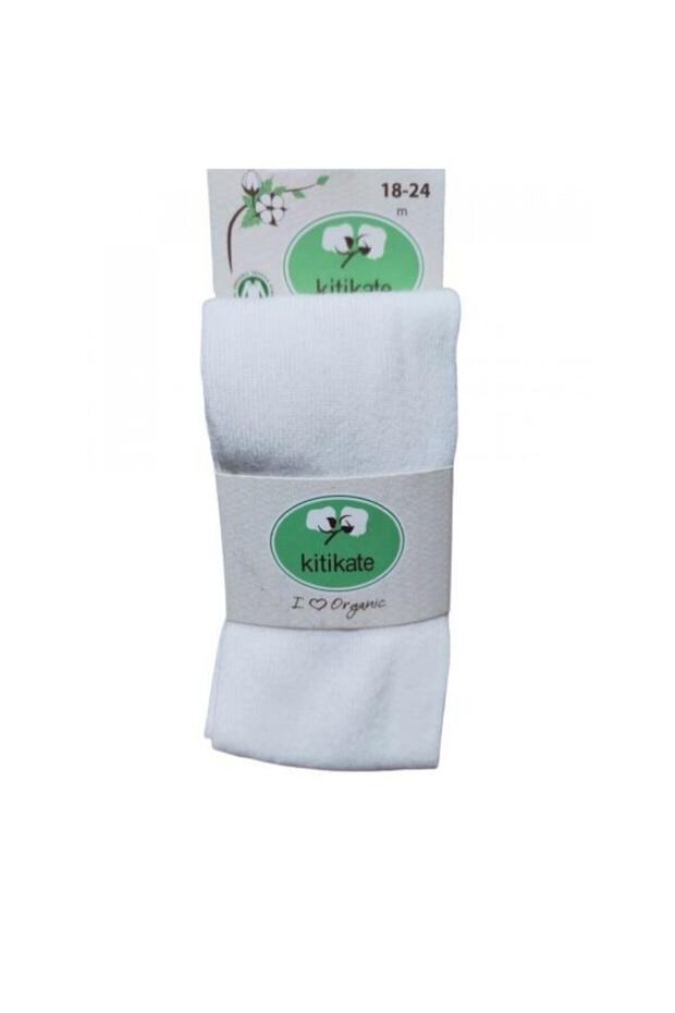 ORGANİK BASIC BEBEK KÜLOTLU ÇORAP NATURAL - 1