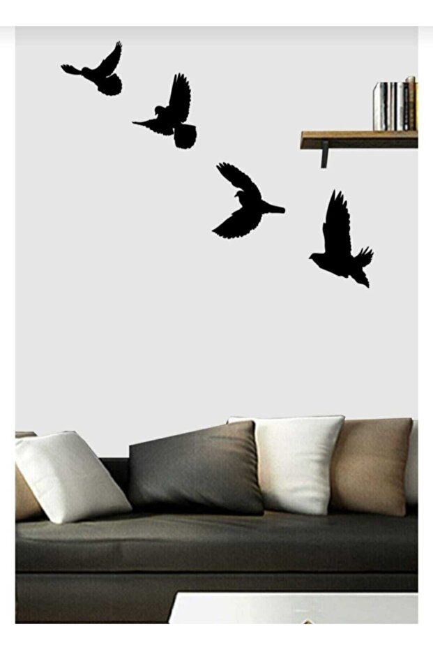 4 Kuş Duvar Dekarasyon - 1