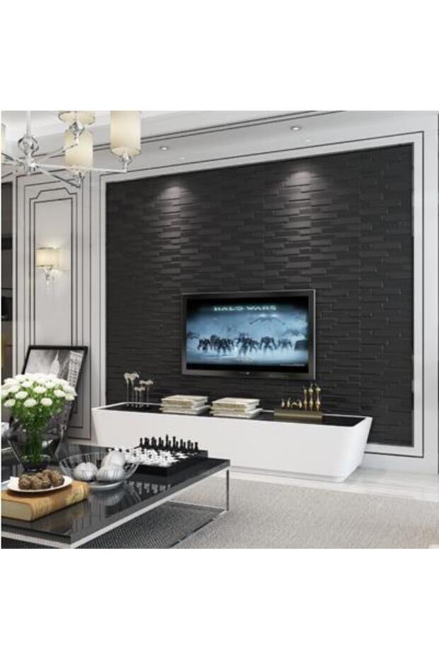 Kendinden Yapışkanlı Yastık Duvar Paneli Freewall Frw-06 Siyah 70x77x0,65cm - 5