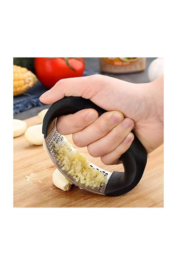 Luxury Stainless Steel Garlic Crusher/Chopper with Holder
