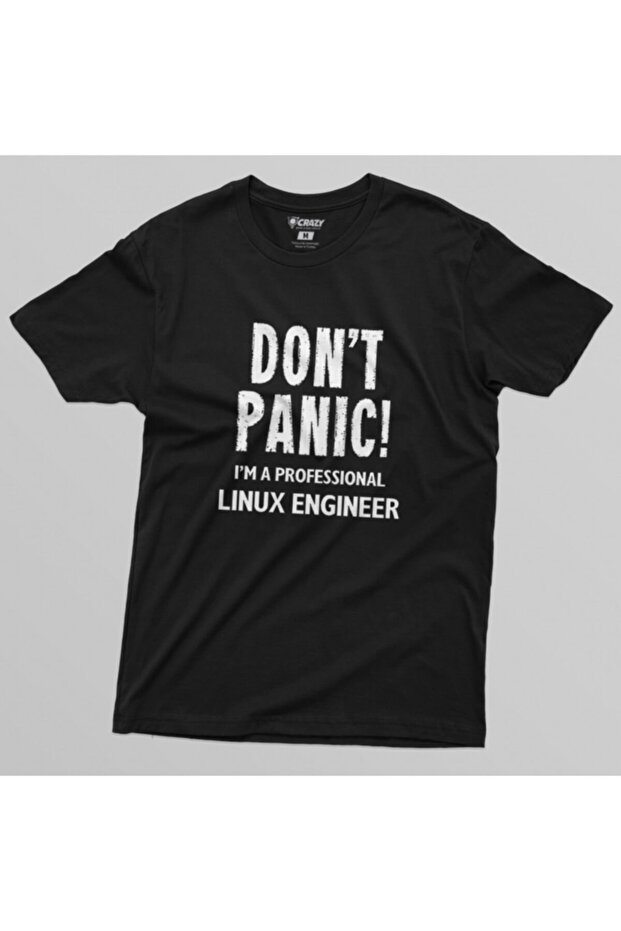 تي شيرت رجالي من Dont Panic Linux Engineer - 4