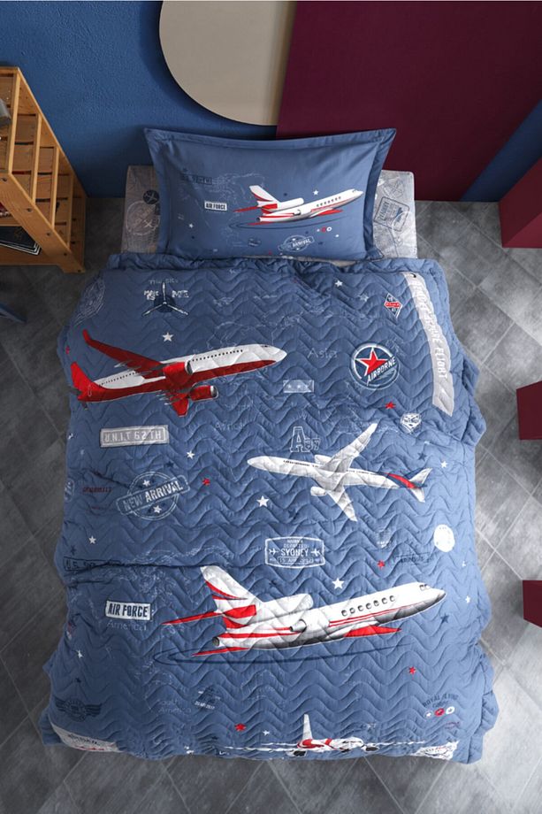 Ranforce %100 Pamuk Tek Kişilik Dört Mevsim Set - 1