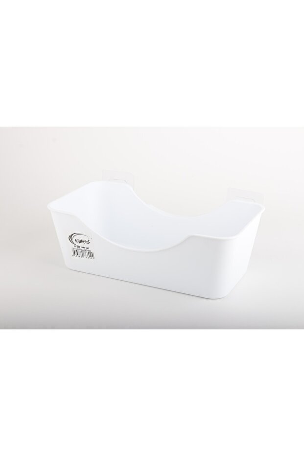 SOFTHOME YAPIŞKANLI KARE BANYO RAFI - 2