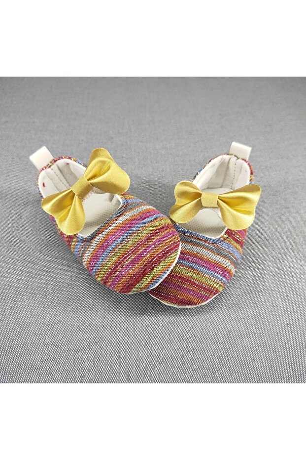 Glittery Baby Ballet Shoes Without a Sole - Soft Non-Slip Sole