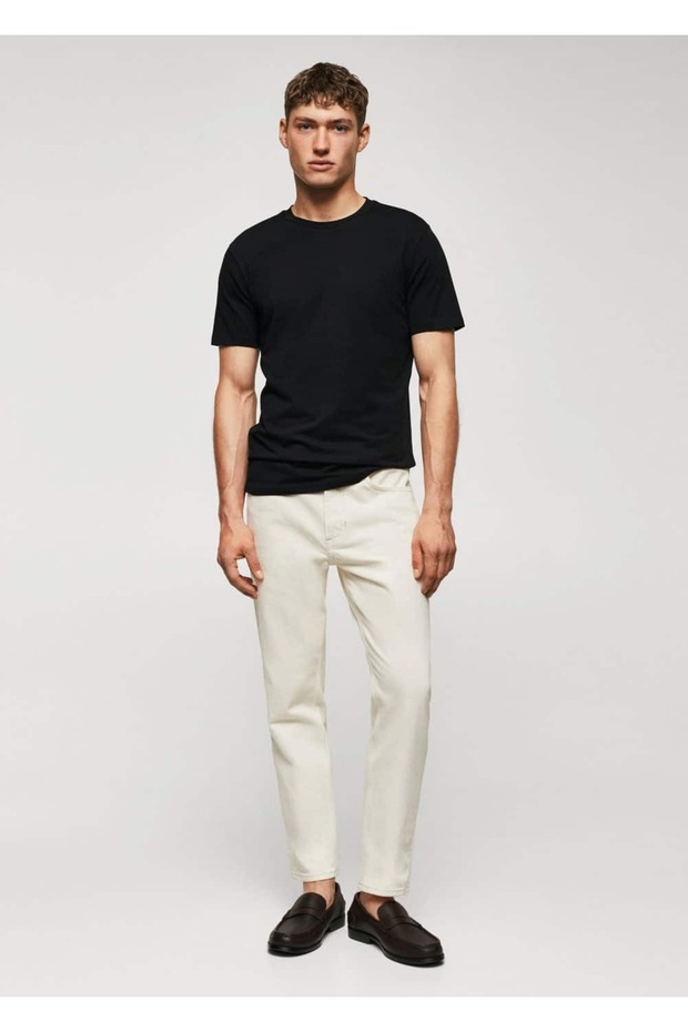 Pamuklu Streç Tişört - 2