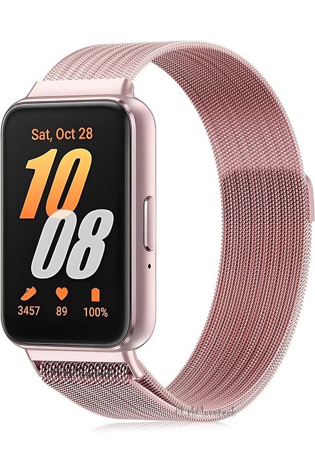 Samsung Galaxy Fit 3 Kordon Metal Mıkntıslı Örgü Tasarım Magnetik Kayış Milano Milanes Loop - 1