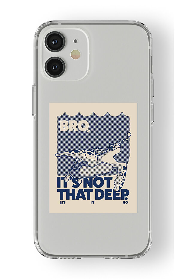 حافظة شفافة مطبوعة بتصميم سلحفاة متوافقة مع هاتف iPhone 12 - 1