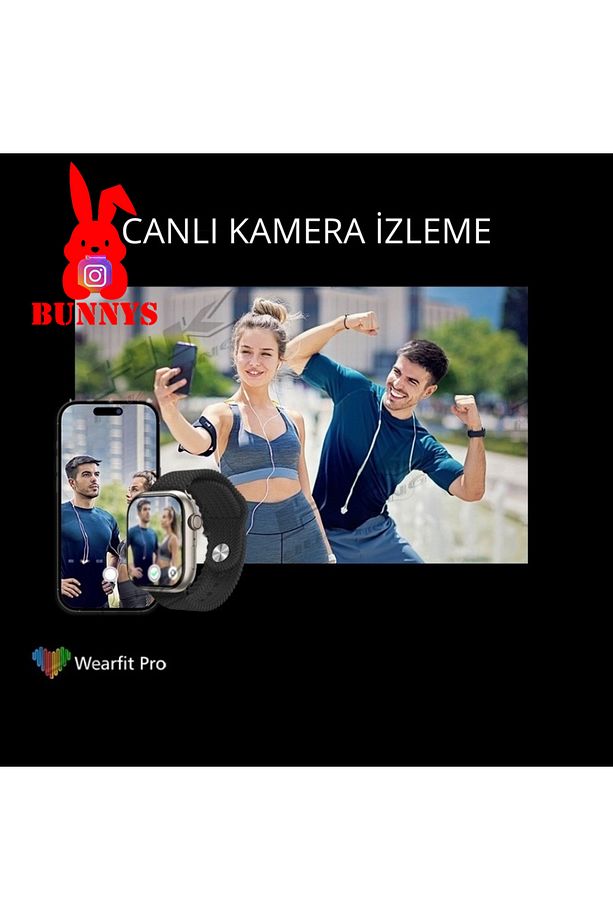 Samsung Galaxy S8 Uyumlu Akıllı Saat ULTRA MAX 2024 Kordon Hediyeli Amoled Ekran - 2
