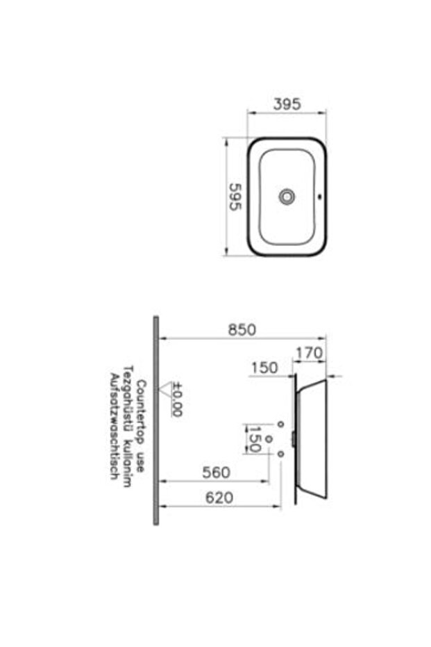 Geo Çanak Lavabo 60 Cm - 2