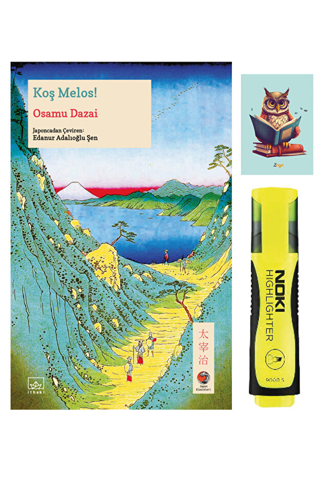 Koş Melos! - Osamu Dazai - İthaki Yayınları - Yellow Highlighter Pen - Notepad Set