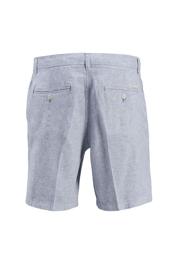 Lacivert Erkek Tapered Fit Chino Şort JPSTACE JJCAIRO LINEN BLEND - 4