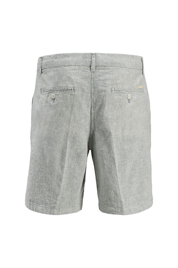 Haki Erkek Tapered Fit Chino Şort JPSTACE JJCAIRO LINEN BLEND - 4