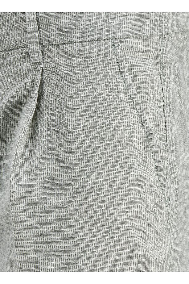 Haki Erkek Tapered Fit Chino Şort JPSTACE JJCAIRO LINEN BLEND - 2