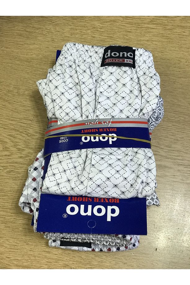 Erkek %100 Pamuk 3 Lü Paket Karışık Renk 1.Kalite Boxer Şort - 6
