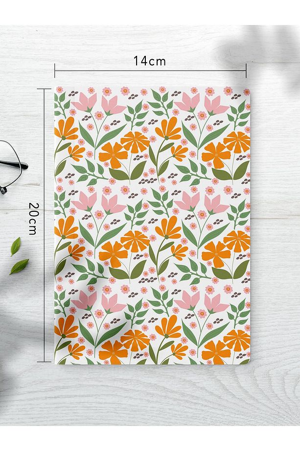 Çizgisiz Defter Seti, 2 Adet Vintage Desenli Notebook, Not Defteri, Anı Defteri, 64 Sayfa Orta Boy - 3