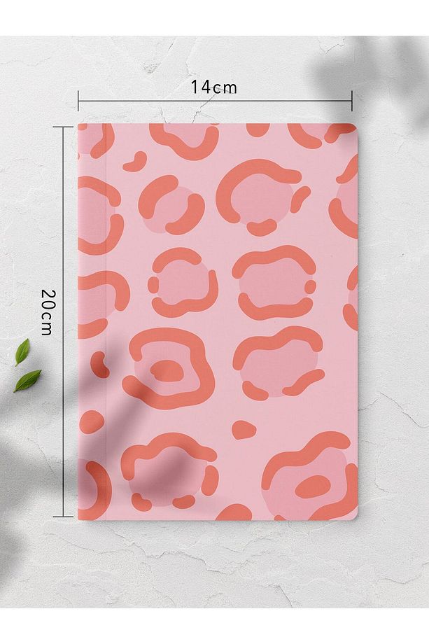 Çizgisiz Defter, Pembe ve Desenli Notebook, Not Defteri, Akıl ve Anı Defteri, 64 Sayfa, 14*21cm - 2