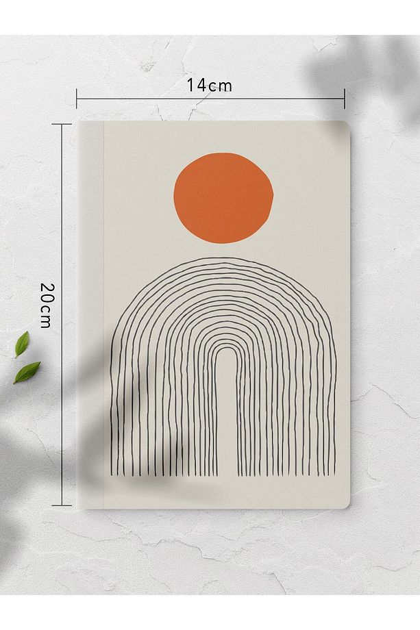 Geometrik Çizgisiz Defter Seti - 4 Adet - 14cm*20cm - 64 Sayfa - 5