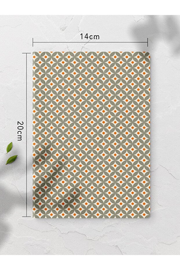 دفتر ملاحظات غير مبطن، دفتر ملاحظات بنمط هندسي، مفكرة، مفكرة ذهنية وذاكرة، 64 ورقة، 14*21 سم - 2