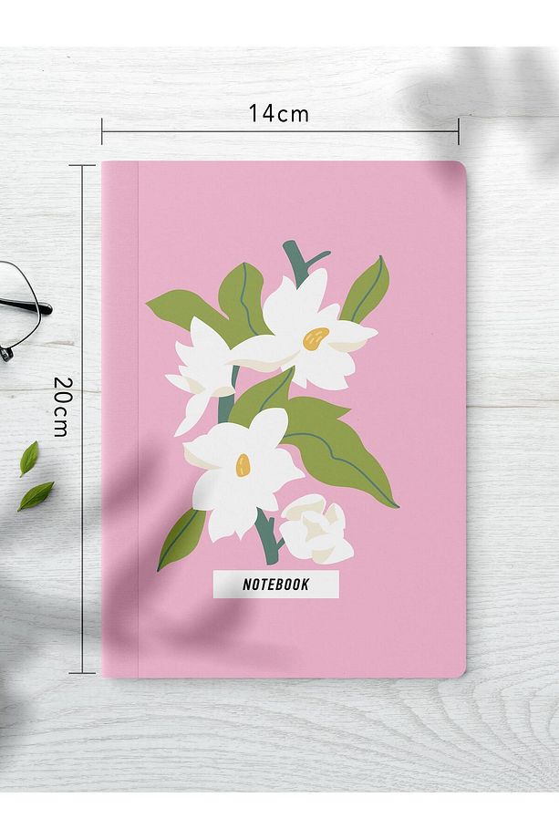 Çizgisiz Defter Seti, 2 Adet Vintage Desenli Notebook, Not Defteri, Anı Defteri, 64 Sayfa Orta Boy - 3