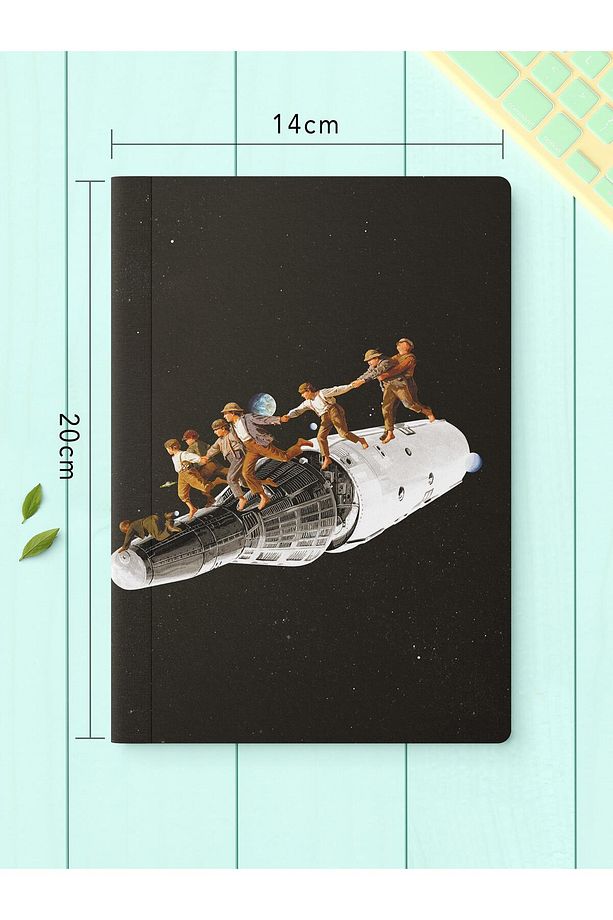 Çizgisiz Defter Seti, 3 Adet Not Defteri, Notebook Journal Seti, Anı Defteri, 64 Sayfa Orta Boy - 5