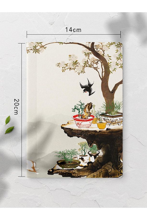 Çizgisiz Defter, Vintage Retro Temalı Notebook, Not Defteri, Vintage Defter, 64 Sayfa 14*21cm - 2