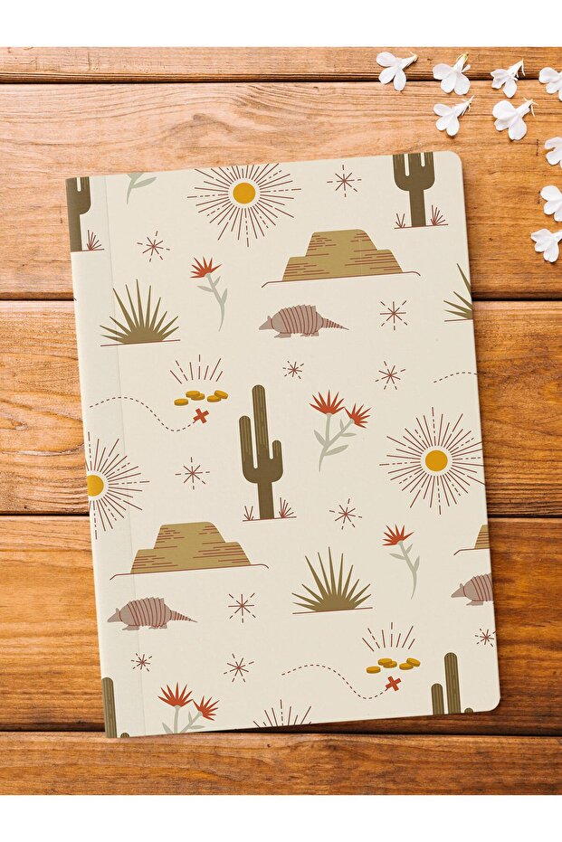 دفتر ملاحظات غير مبطن، دفتر ملاحظات بنمط غربي، مفكرة، مفكرة ذهنية وذاكرة، 64 ورقة، 14*21 سم - 1