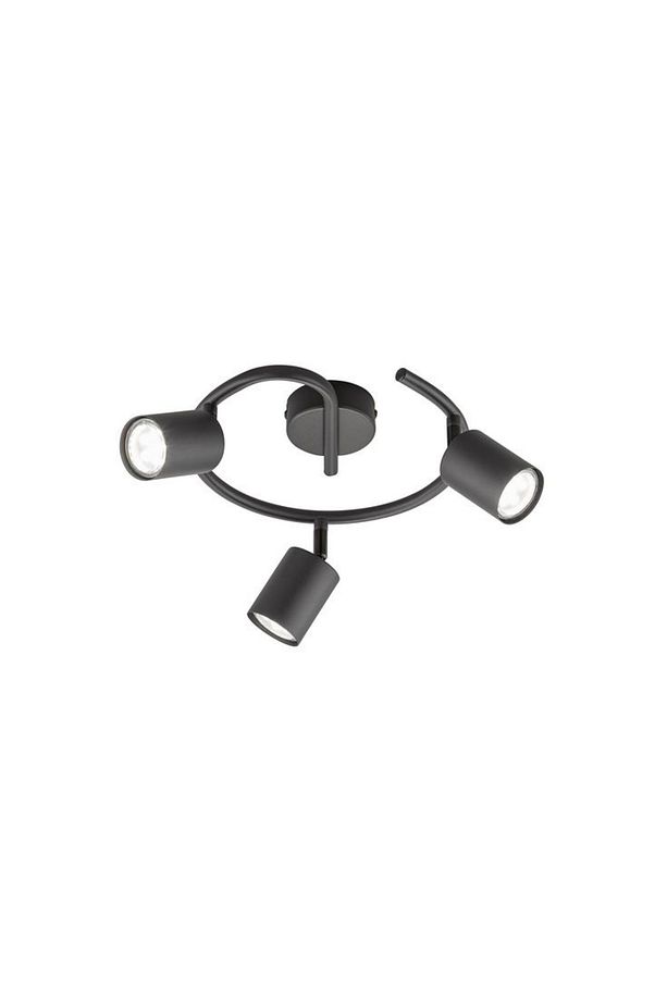 Retro Siyah Dekoratif Rustik 180 Derece Hareketli Modern Spor Led Spot 3 Lü Avize Günışığ - 2