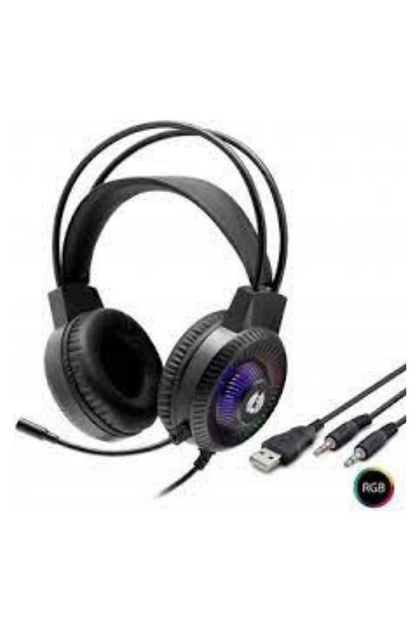H82 Oyuncu Kulaklığı Rgb Usb & Aux3.5 Siyah - 2