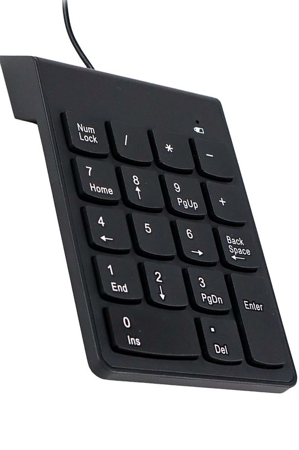 Kablolu 18 Tuşlu Mini Rakam Klavyesi Numeric Klavye Mini Dekoratif Num Klavye - 3