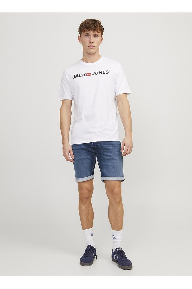 Regular Fit Mavi Erkek Denim Şort JJIRICK JJICON SHORTS GE 341 I.K SS - 2