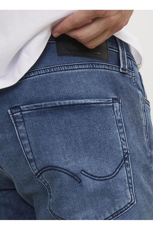 Regular Fit Mavi Erkek Denim Şort JJIRICK JJICON SHORTS GE 341 I.K SS - 6