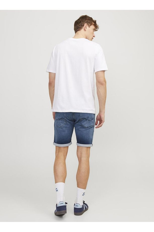 Regular Fit Mavi Erkek Denim Şort JJIRICK JJICON SHORTS GE 341 I.K SS - 3